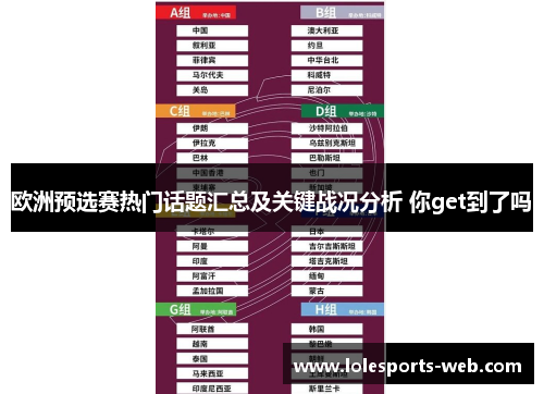 欧洲预选赛热门话题汇总及关键战况分析 你get到了吗